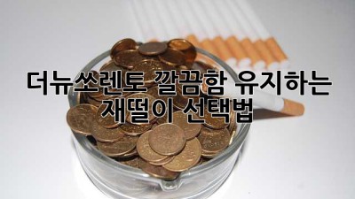 더뉴쏘렌토, 깔끔함 유지하는 재떨이 선택법